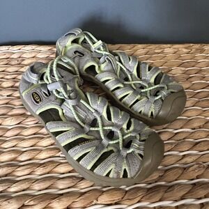 Keen Big Kids' Moxie Sandals Gray Green Water Shoes Hiking Size 1 Youth